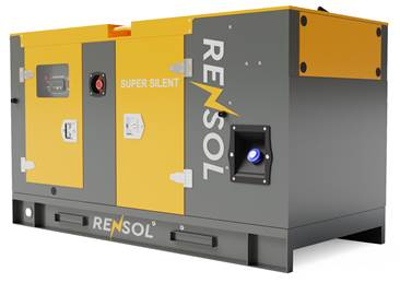 Дизельный генератор Rensol RW110HC в кожухе