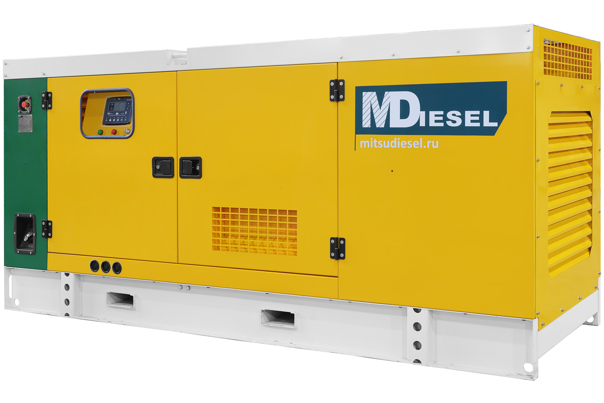 Дизельный генератор MitsuDiesel МД АД-80С-Т400-1РКМ29 в шумозащитном кожухе